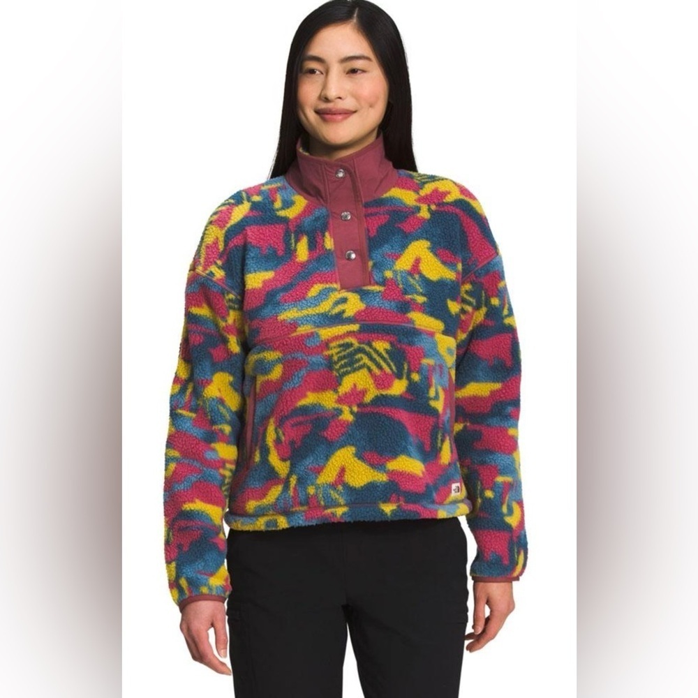 The North Face Cragmont Quarter Snap Colorful Fleece Pullover